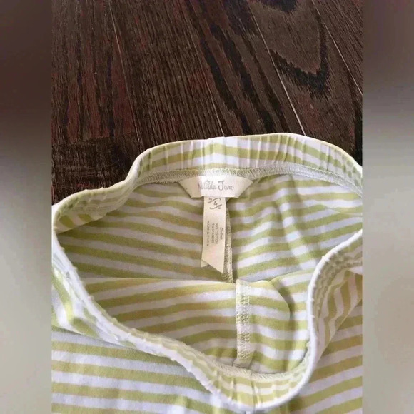 Bundle x3: Matilda Jane Girls 4 Blue Top, Green Flare Pants, Pink Floral Shorts - Picture 11 of 11